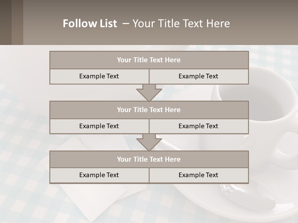 A Cup Of Tea Next To A Teapot On A Table PowerPoint Template