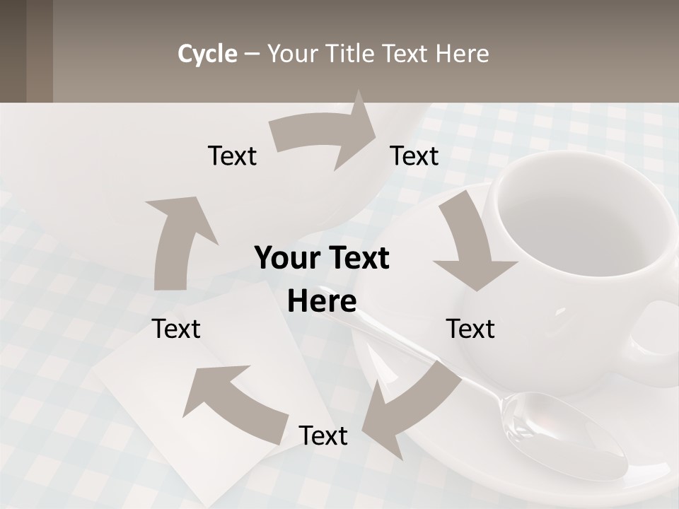 A Cup Of Tea Next To A Teapot On A Table PowerPoint Template