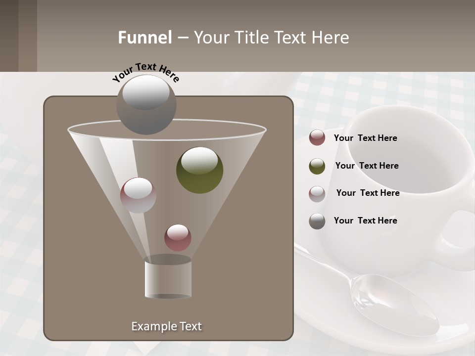 A Cup Of Tea Next To A Teapot On A Table PowerPoint Template