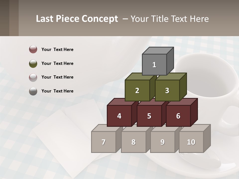 A Cup Of Tea Next To A Teapot On A Table PowerPoint Template