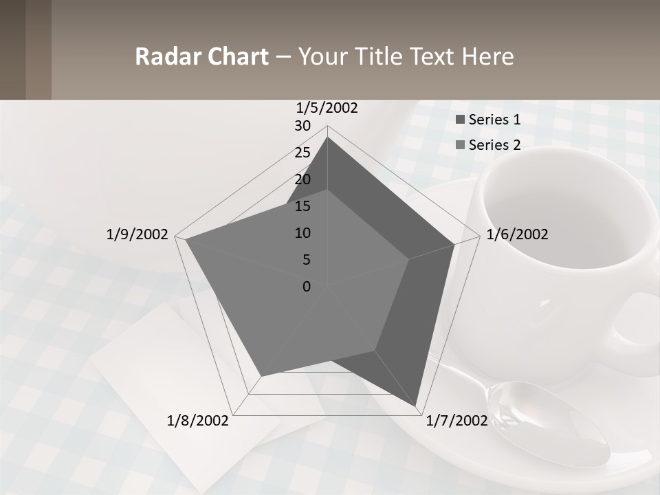A Cup Of Tea Next To A Teapot On A Table PowerPoint Template