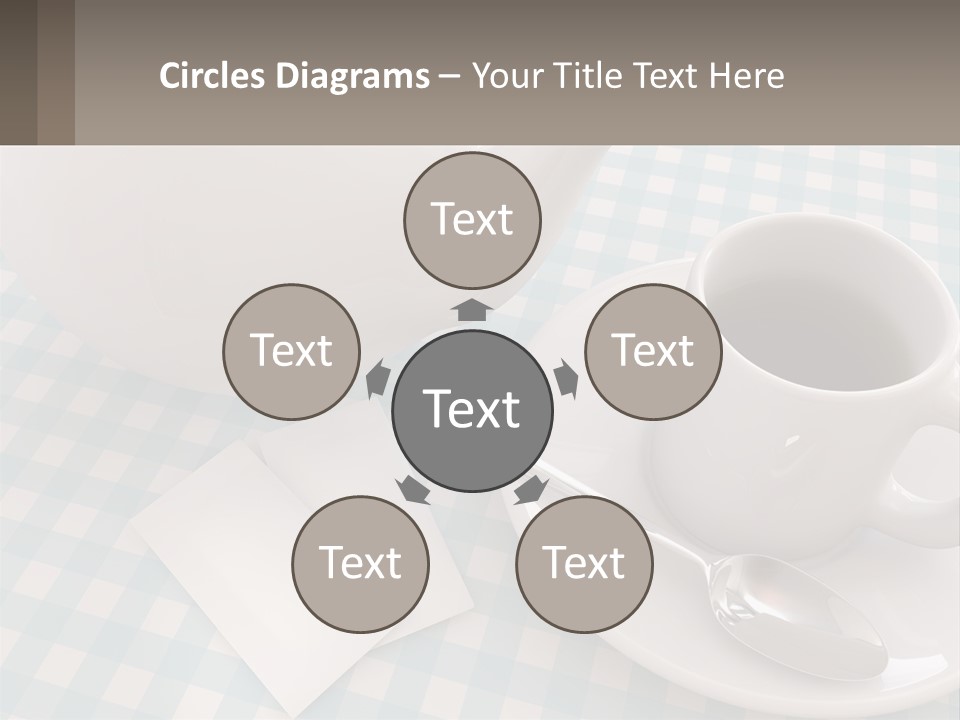 A Cup Of Tea Next To A Teapot On A Table PowerPoint Template