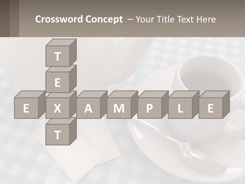 A Cup Of Tea Next To A Teapot On A Table PowerPoint Template