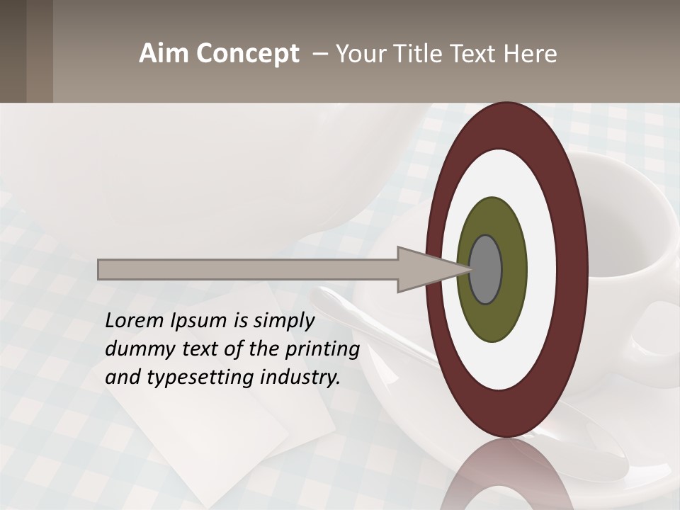 A Cup Of Tea Next To A Teapot On A Table PowerPoint Template