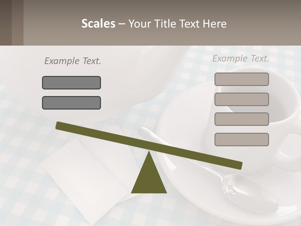A Cup Of Tea Next To A Teapot On A Table PowerPoint Template