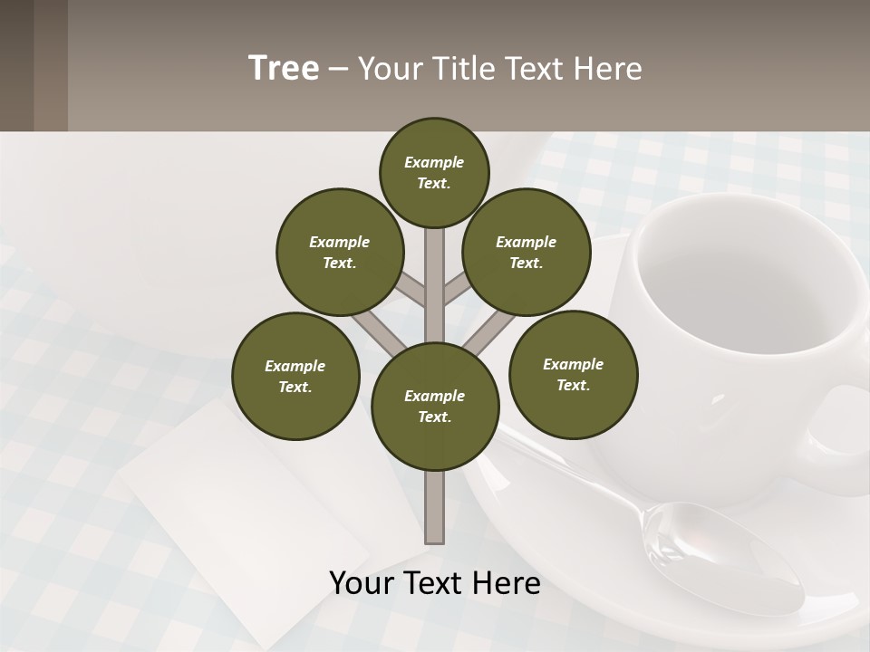 A Cup Of Tea Next To A Teapot On A Table PowerPoint Template