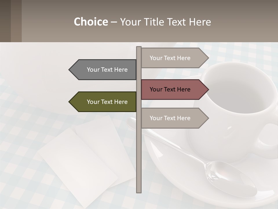 A Cup Of Tea Next To A Teapot On A Table PowerPoint Template