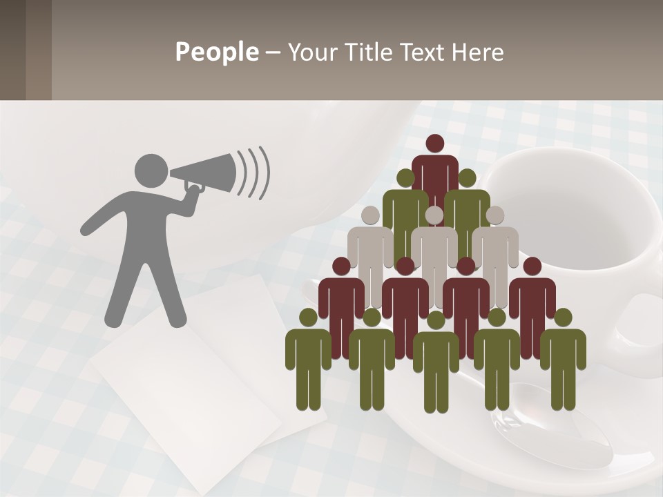 A Cup Of Tea Next To A Teapot On A Table PowerPoint Template