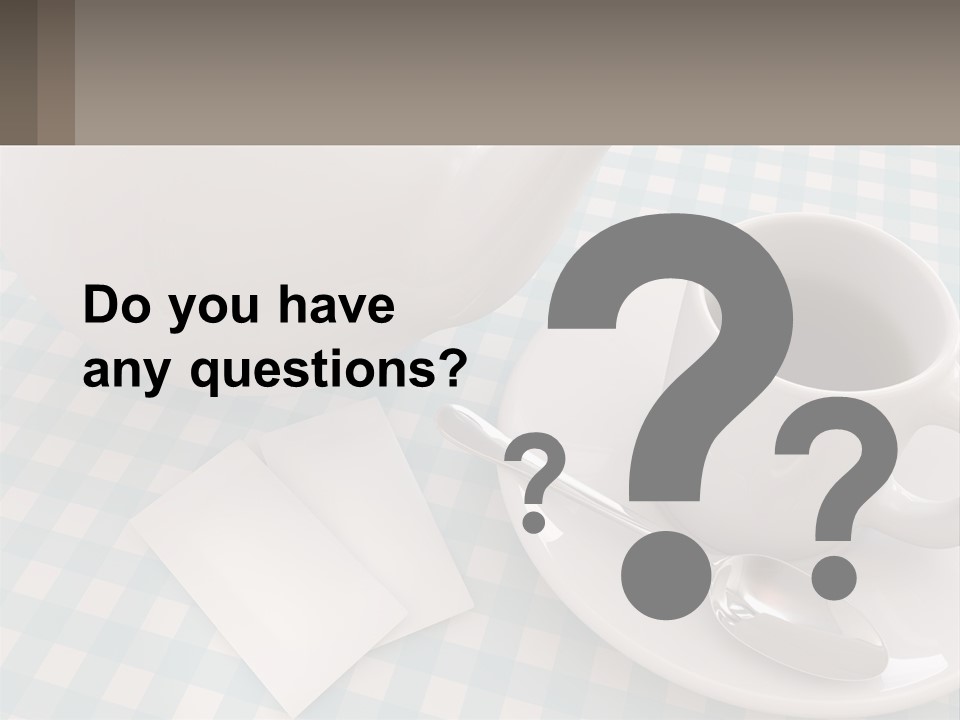 A Cup Of Tea Next To A Teapot On A Table PowerPoint Template