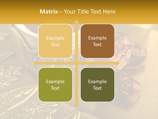 A Cup Of Tea And Two Dates On A Plate PowerPoint Template