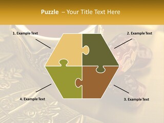 A Cup Of Tea And Two Dates On A Plate PowerPoint Template