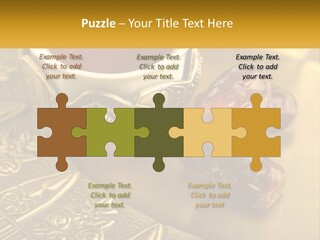 A Cup Of Tea And Two Dates On A Plate PowerPoint Template