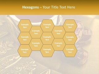 A Cup Of Tea And Two Dates On A Plate PowerPoint Template