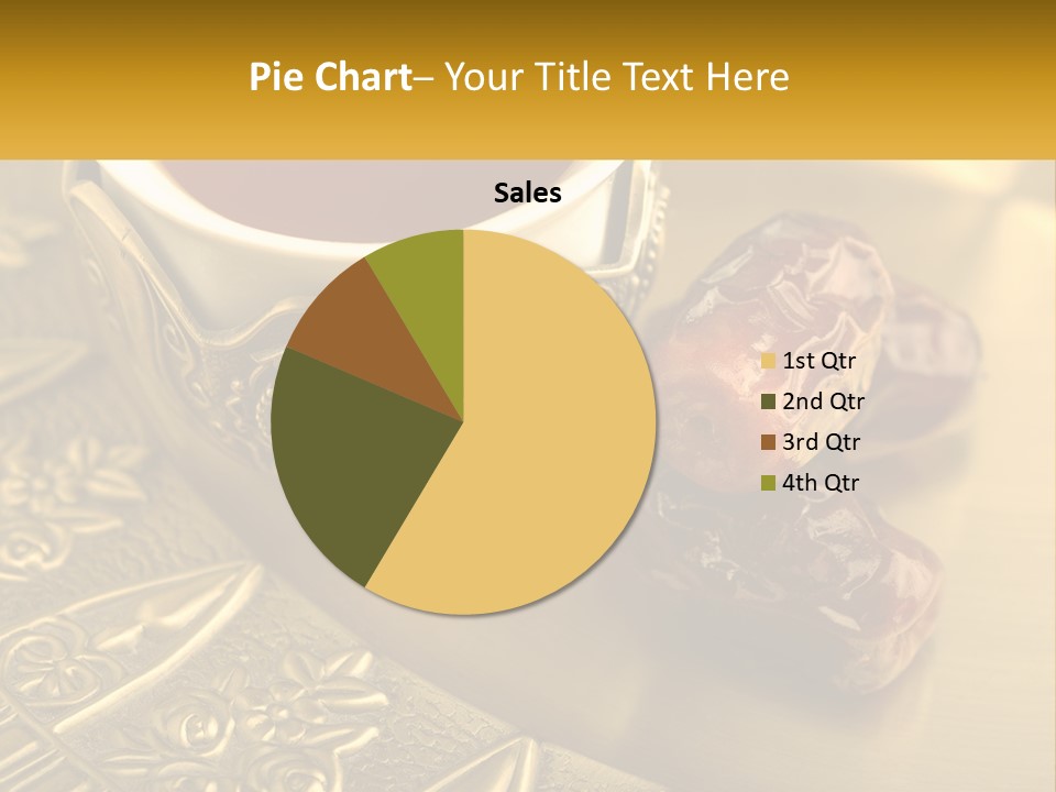 A Cup Of Tea And Two Dates On A Plate PowerPoint Template