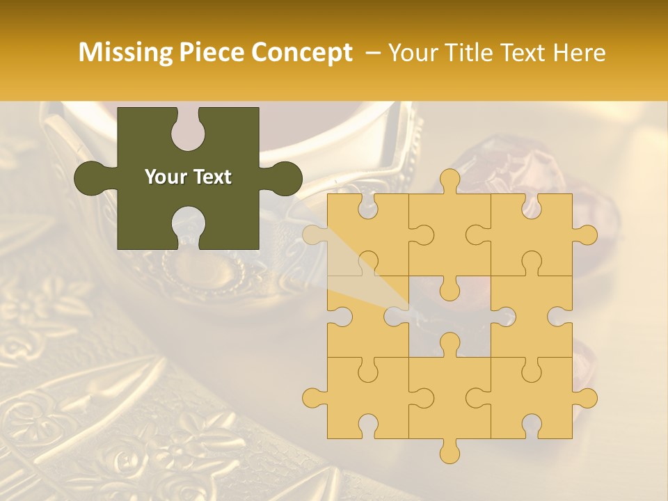 A Cup Of Tea And Two Dates On A Plate PowerPoint Template