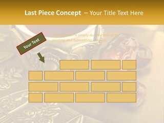 A Cup Of Tea And Two Dates On A Plate PowerPoint Template