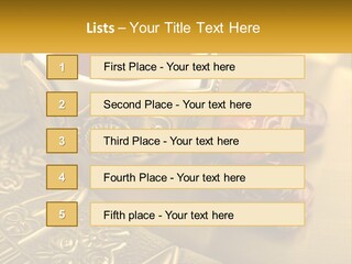 A Cup Of Tea And Two Dates On A Plate PowerPoint Template
