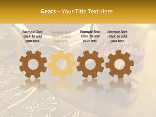 A Cup Of Tea And Two Dates On A Plate PowerPoint Template