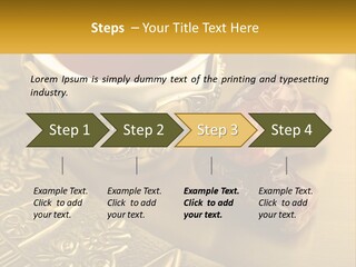 A Cup Of Tea And Two Dates On A Plate PowerPoint Template