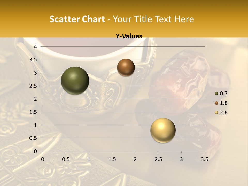 A Cup Of Tea And Two Dates On A Plate PowerPoint Template
