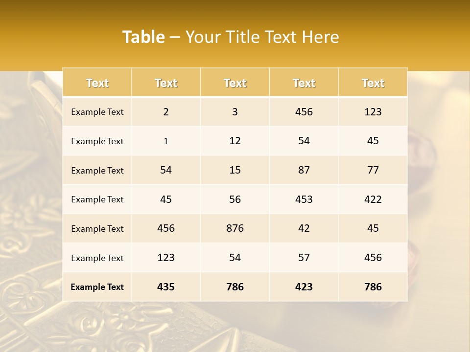 A Cup Of Tea And Two Dates On A Plate PowerPoint Template