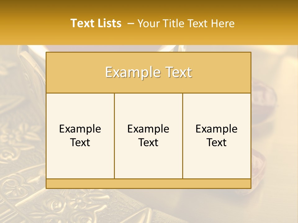A Cup Of Tea And Two Dates On A Plate PowerPoint Template