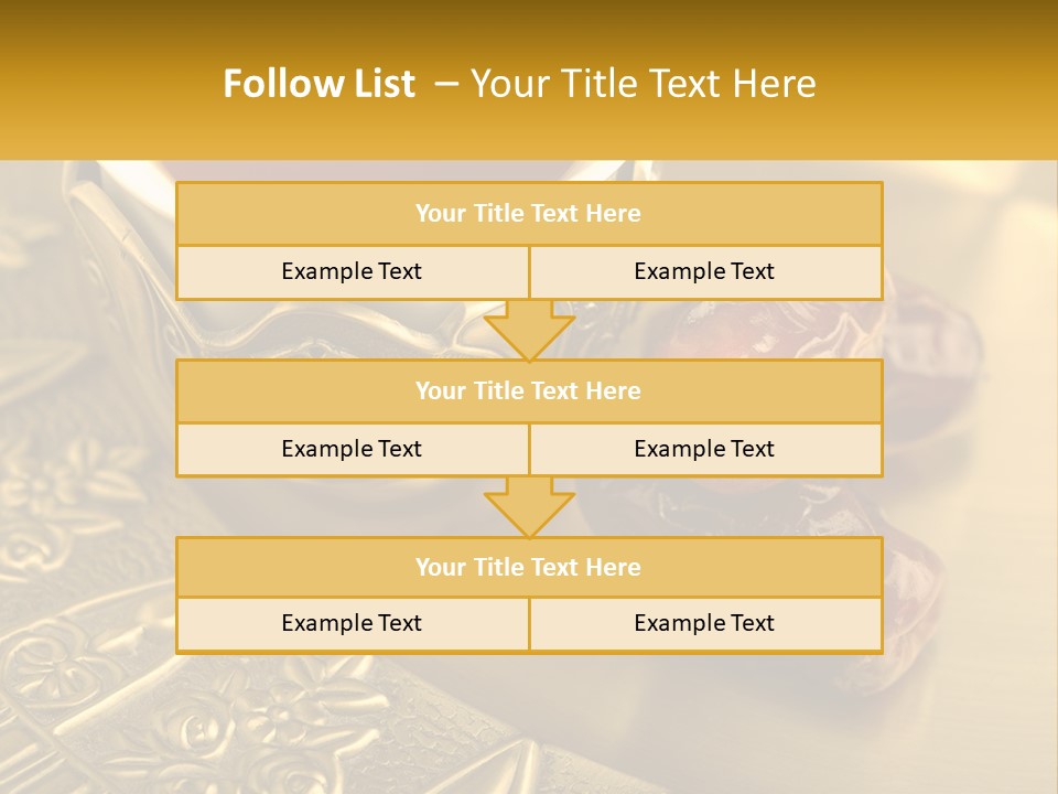A Cup Of Tea And Two Dates On A Plate PowerPoint Template