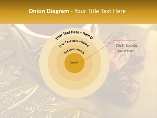 A Cup Of Tea And Two Dates On A Plate PowerPoint Template