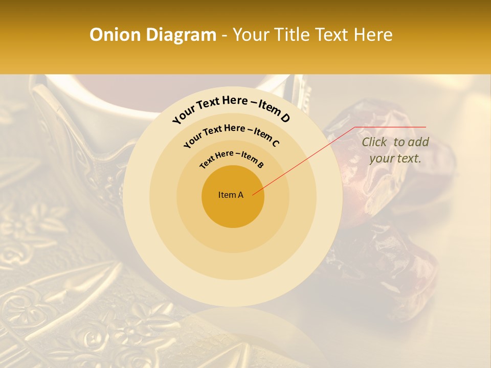 A Cup Of Tea And Two Dates On A Plate PowerPoint Template