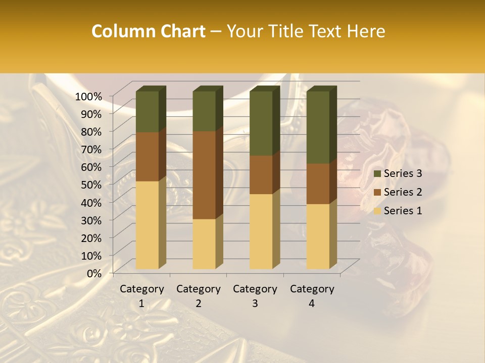 A Cup Of Tea And Two Dates On A Plate PowerPoint Template