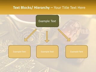 A Cup Of Tea And Two Dates On A Plate PowerPoint Template