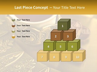 A Cup Of Tea And Two Dates On A Plate PowerPoint Template