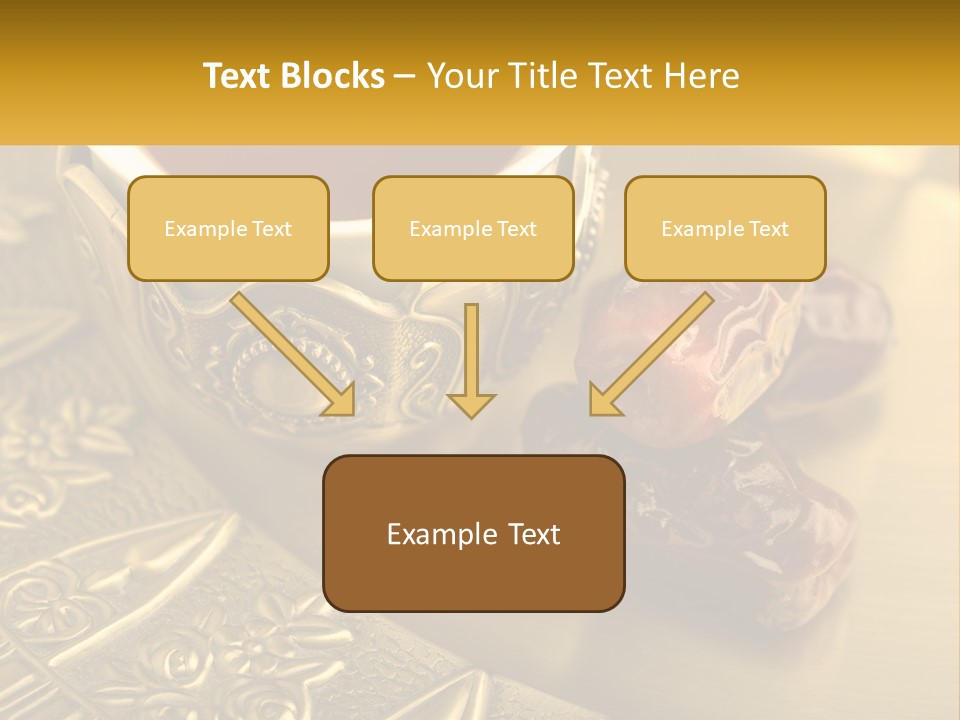 A Cup Of Tea And Two Dates On A Plate PowerPoint Template
