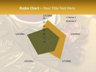 A Cup Of Tea And Two Dates On A Plate PowerPoint Template