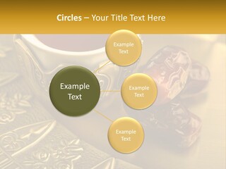 A Cup Of Tea And Two Dates On A Plate PowerPoint Template