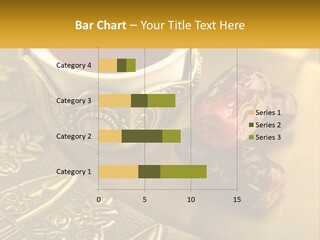 A Cup Of Tea And Two Dates On A Plate PowerPoint Template