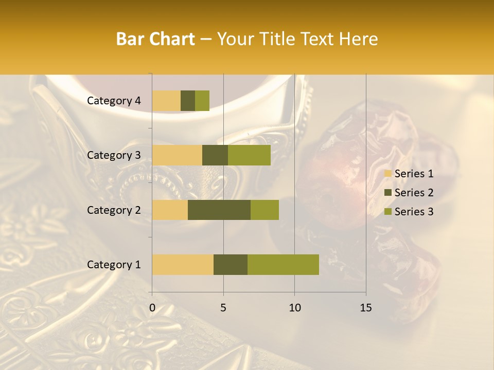 A Cup Of Tea And Two Dates On A Plate PowerPoint Template