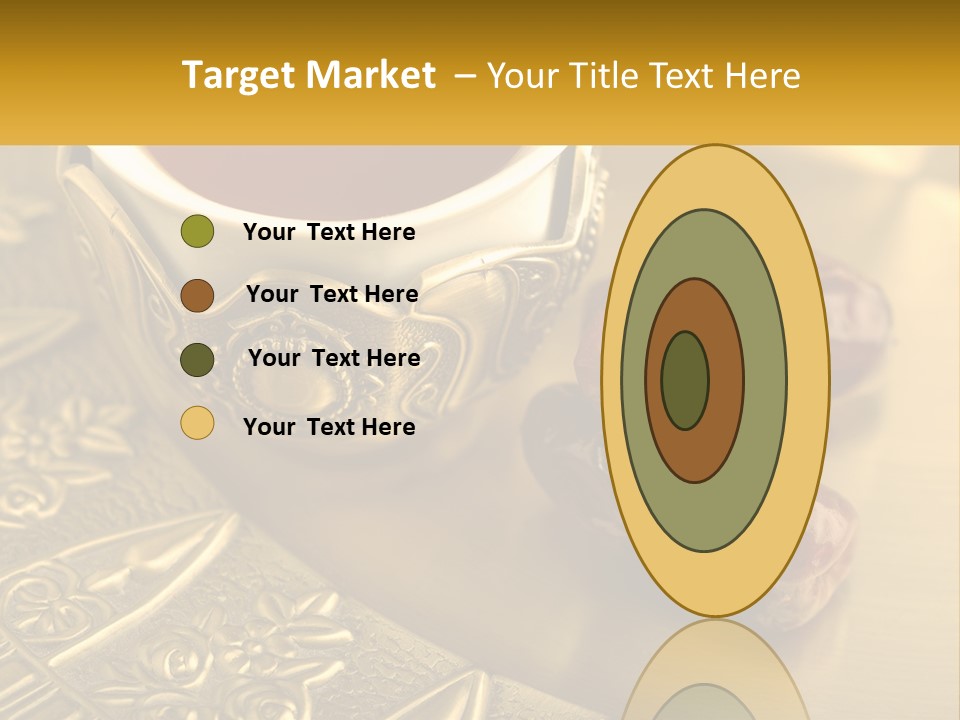 A Cup Of Tea And Two Dates On A Plate PowerPoint Template