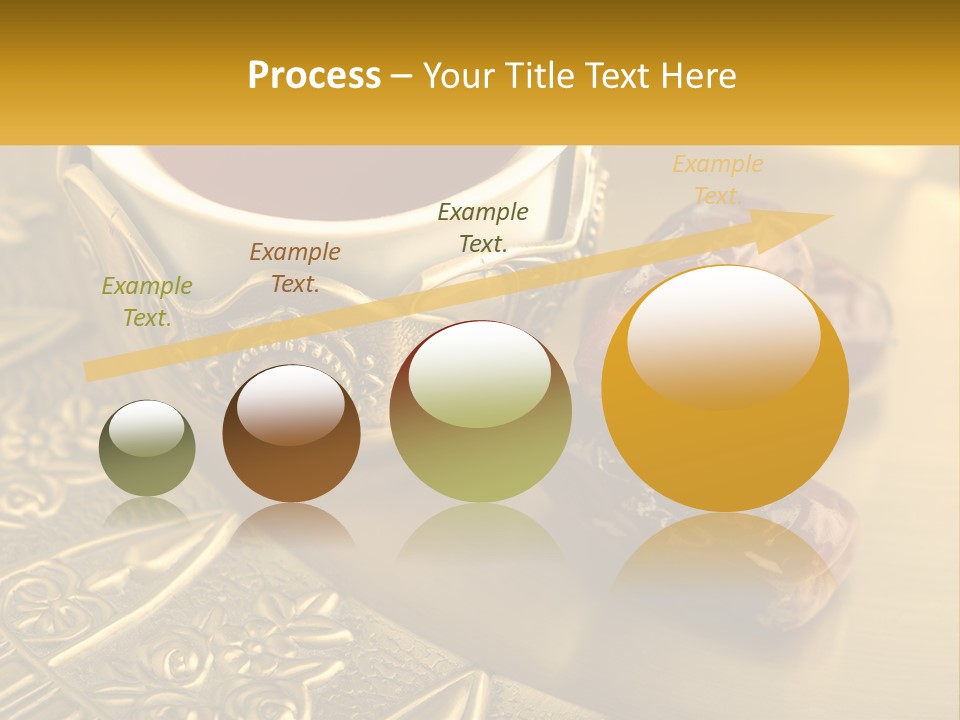 A Cup Of Tea And Two Dates On A Plate PowerPoint Template