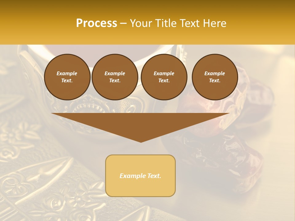 A Cup Of Tea And Two Dates On A Plate PowerPoint Template
