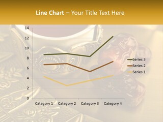 A Cup Of Tea And Two Dates On A Plate PowerPoint Template