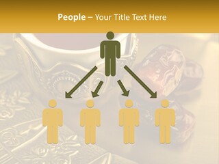 A Cup Of Tea And Two Dates On A Plate PowerPoint Template