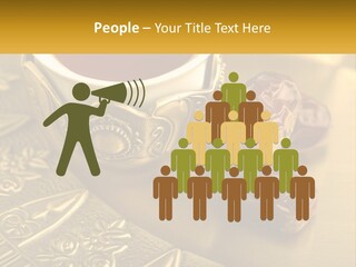 A Cup Of Tea And Two Dates On A Plate PowerPoint Template