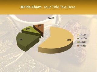 A Cup Of Tea And Two Dates On A Plate PowerPoint Template