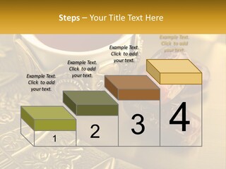 A Cup Of Tea And Two Dates On A Plate PowerPoint Template