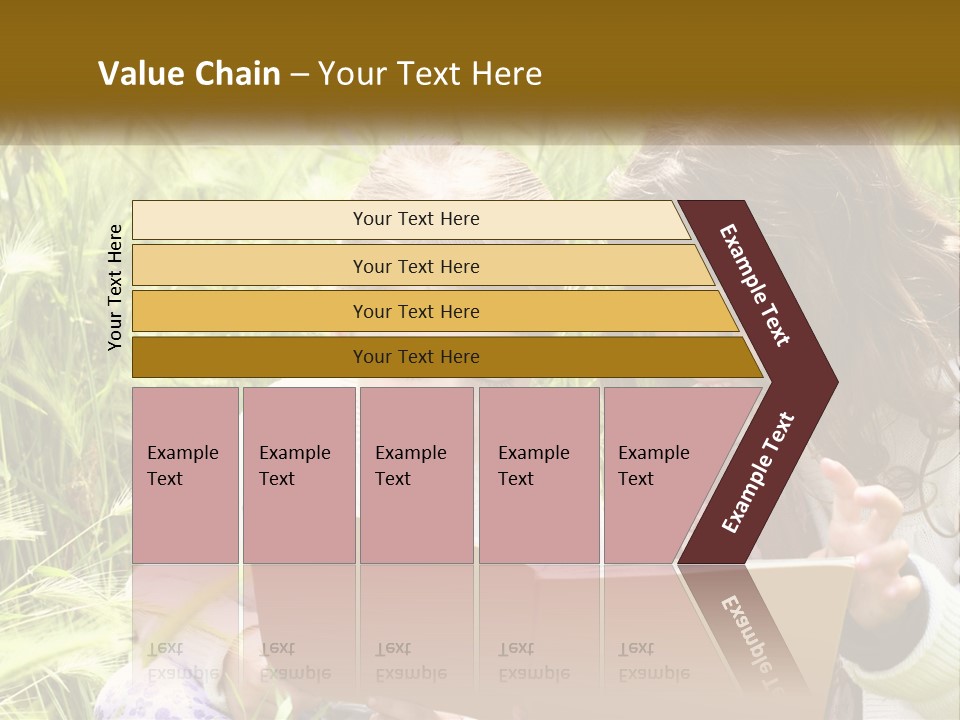 Two Little Girls Are Looking At A Book PowerPoint Template