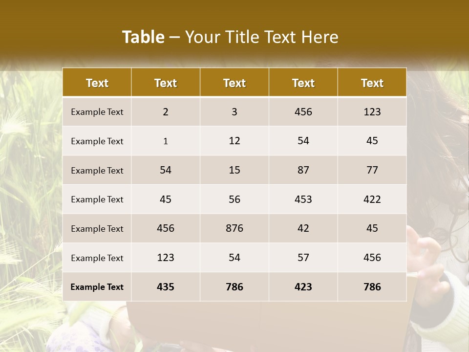 Two Little Girls Are Looking At A Book PowerPoint Template