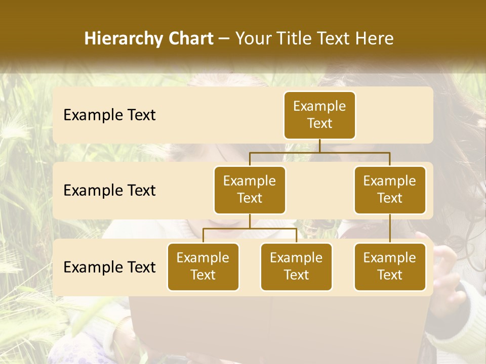 Two Little Girls Are Looking At A Book PowerPoint Template