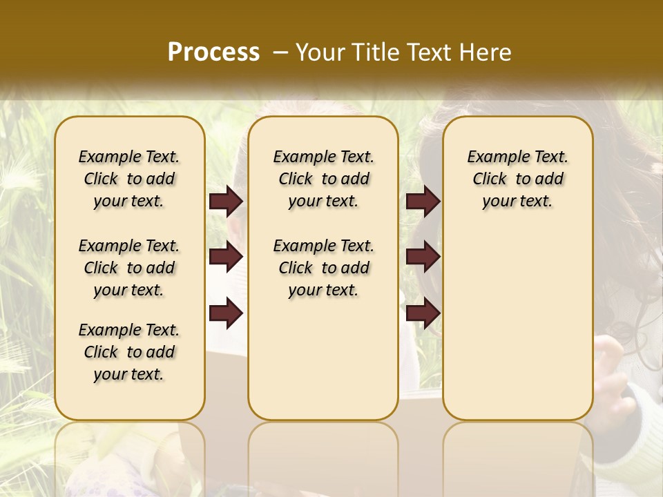 Two Little Girls Are Looking At A Book PowerPoint Template