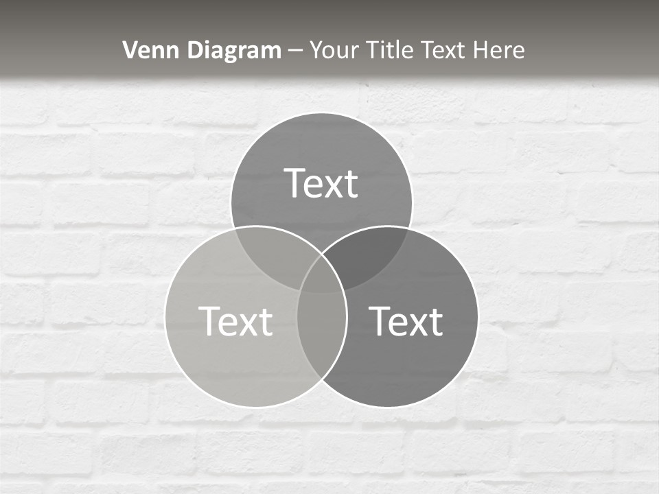 A White Brick Wall With A Shadow On It PowerPoint Template